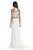 Jolene Collection - 17054 Two Piece Beaded Halter Dress In White and Multi-Color