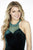 Jolene Collection - 17520 Sleeveless Velvet Cocktail Dress In Green