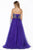 Jolene Collection - 15116L Strapless Crystalline Bodice Tulle Gown In Purple