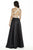 Jolene Collection - 17050 Two Piece Bedazzled A-line Dress In Black and Neutral