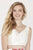 Jolene Collection - 18112 Two Piece Satin Floral Print Mermaid Dress In White and Multi-Color