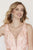 Jolene Collection - 18326 Deep V-neck Floral A-line Gown In Pink