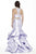 Jolene Collection - 17112 Two Piece Halter Ruffled Mermaid Gown In Purple