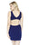 Jolene Collection - 17533 Plunging Cutout Jersey Sheath Dress In Blue