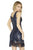 Jolene Collection - 17577 Embellished Scoop Sheath Dress In Blue