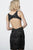 Jovani - 4300 Embellished Open Back Cocktail Dress In Black and Silver