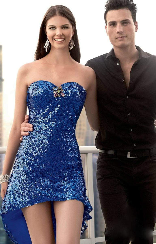 Alyce Paris Homecoming - 4307 Dress in Royal Blue