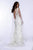 Shail K - 43171 Indian Inspired Embellished Gown With Tulle Cape