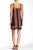 Muse - M3231M Box Pleated Jersey Trapeze Dress in Black and Multi-Color
