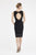 Saboroma - 4322 Lace Paneled Geo-Cutout Sheath Dress In Black