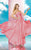 Alyce Paris - Strapless Sweetheart Pleated Bodice Shimmering Long Gown 35595 In Pink