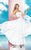 Alyce Paris - Strapless Sweetheart Pleated Bodice Shimmering Long Gown 35595 In White