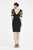 Saboroma - 4348 Lace Bateau Fitted Dress In Black