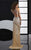 Jasz Couture - Bejeweled Sweetheart Dress 4109D in Neutral and Green