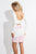 Rachel Allan Short - 4387 Two Piece Embroidered Sheath Dress in White