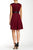 London Times - T1631M Quilted Jersey A-Line Dress in Red