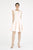 Saboroma - 4389 Stripes Bateau A-Line Dress In White and Pink