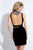 Rachel Allan Short - 4390 Two Piece Velvet Sheath Dress in Blue