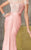 Alyce Paris Black Label - 29687 Cap Sleeve Floral Drape Gown in Pink