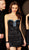 Alyce Paris - Strapless All Over Sequin Little Black Homecoming Dress 4393 In Black