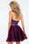 Rachel Allan Short - 4398 Two Piece Tulle A-line Dress in Purple