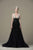 Saiid Kobeisy - RTWSS19-43 Beaded Deep V-neck Tulle A-line Dress In Black And Silver