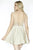 Jolene Collection - 17510 Floral Ornate Cocktail Dress In Neutral