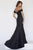Jolene Collection - 18034 Fitted Off-Shoulder Mermaid Gown In Black