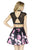 Jolene Collection - 17566 Two Piece Embellished High A-line Dress In Black and Pink