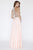 Jolene Collection - 18300 Two Piece Beaded Halter A-line Dress In Pink
