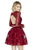 Jolene Collection - 17513 Long Sleeve Two-Piece Cocktail Dress In Red