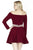 Jolene Collection - 17543 Off-Shoulder Two-Piece Short Dress In Red