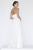 Jolene Collection - 18026 Embroidered Strapless Fitted Dress In White
