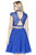 Jolene Collection - 17568 Two Piece Bedazzled A-line Dress In Blue