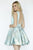 Jolene Collection - 17584 Embellished Jewel A-line Dress In Green