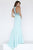 Jolene Collection - 18304 Beaded Halter Neck Mermaid Gown In Blue