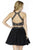 Jolene Collection - 17586 Two Piece Beaded Halter Cocktail Dress In Black