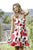 Jolene Collection - 17546 Floral Sweetheart A-line Dress In White and Pink