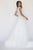 Jolene Collection - 18352 Sheer Bateau Neck A-line Gown In White and Multi-Color