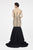 Saboroma - 4400 Lace Applique Off-Shoulder Mermaid Dress In Black