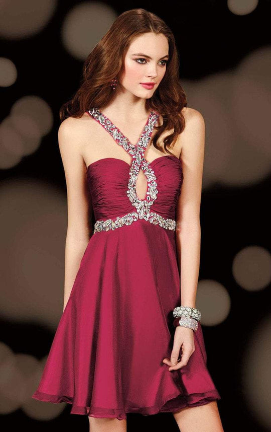 Alyce Paris Homecoming - 4409 Dress in Wine