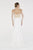Saboroma - 4412 Scalloped Floral Long Sleeves Dress In White