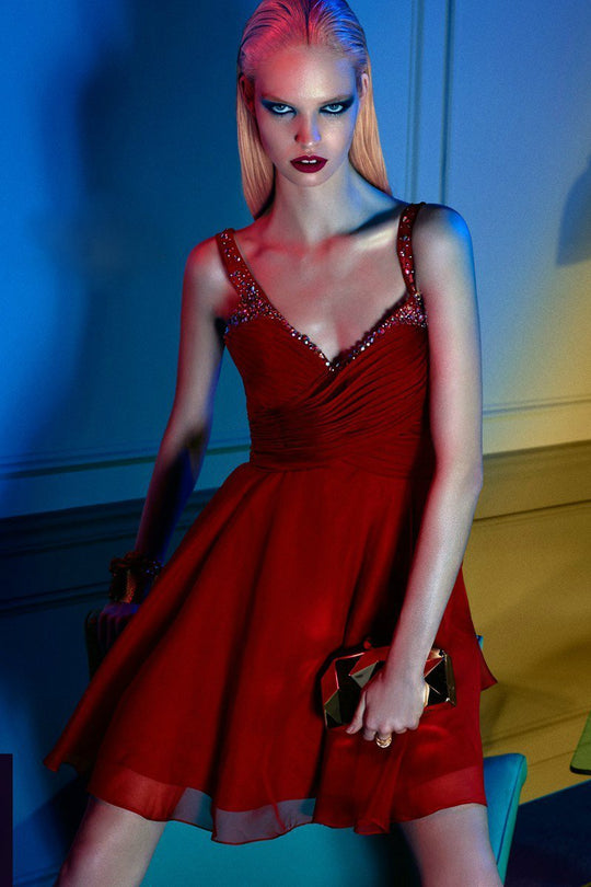 Alyce Paris Homecoming - 4414 Dress in Claret