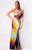 44159P Dress in Purple Print