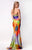 44159P Dress in Purple Print