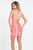 Rachel Allan Short - 4418 Two Piece Halter Embellished Dress in Orange