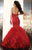 Panoply - 44226 Strapless Sweetheart Mermaid Gown In Red