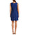 Adrianna Papell - 41929990 Sleeveless Embellished Lace Sheath Dress in Blue