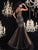 Panoply - Rhinestone Embellished One Shoulder Lace Evening Gown 44236 In Black and Neutral