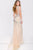 37321 Embellished Illusion Jewel Sheath Dress